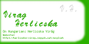 virag herlicska business card